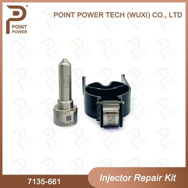 7135-661 Kit de reparación del inyector Delphi con boquilla L137PBD y 28239294 Kit de boquilla de válvula de control-CVA