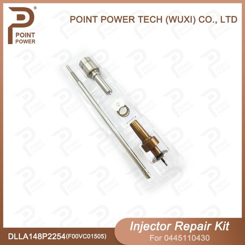 Kit de reparación de inyectores Bosch para 0445110430 con boquilla DLLA148P2254 y válvula F00VC01505