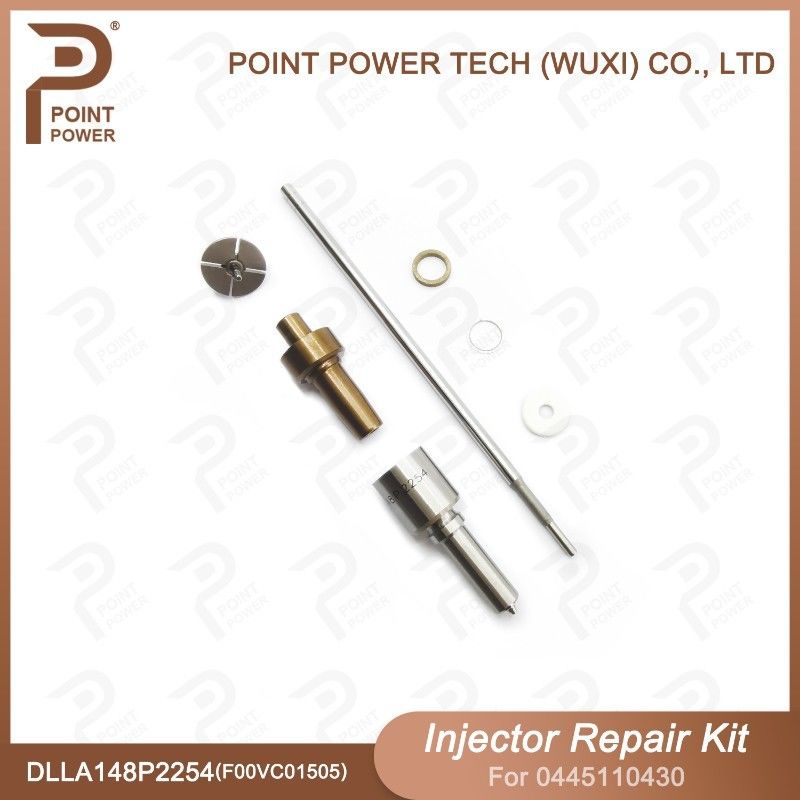 Kit de reparación de inyectores Bosch para 0445110430 con boquilla DLLA148P2254 y válvula F00VC01505