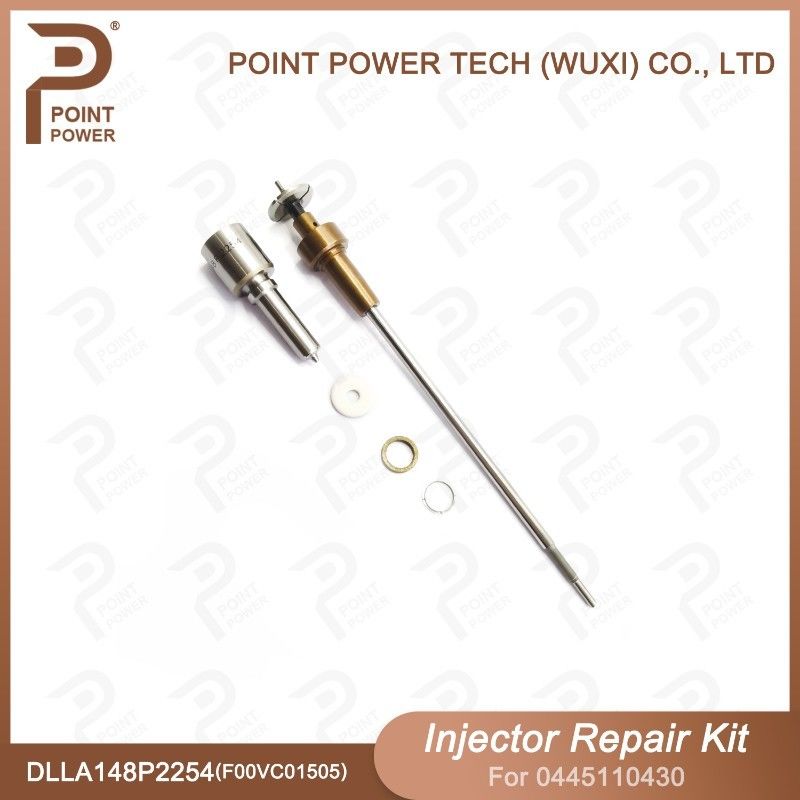 Kit de reparación de inyectores Bosch para 0445110430 con boquilla DLLA148P2254 y válvula F00VC01505