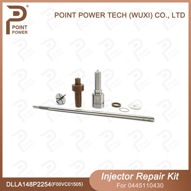 Kit de reparación de inyectores Bosch para 0445110430 con boquilla DLLA148P2254 y válvula F00VC01505