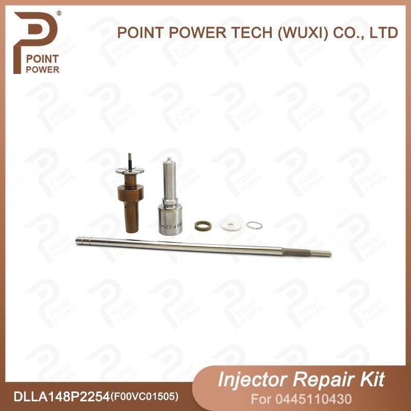 Kit de reparación de inyectores Bosch para 0445110430 con boquilla DLLA148P2254 y válvula F00VC01505