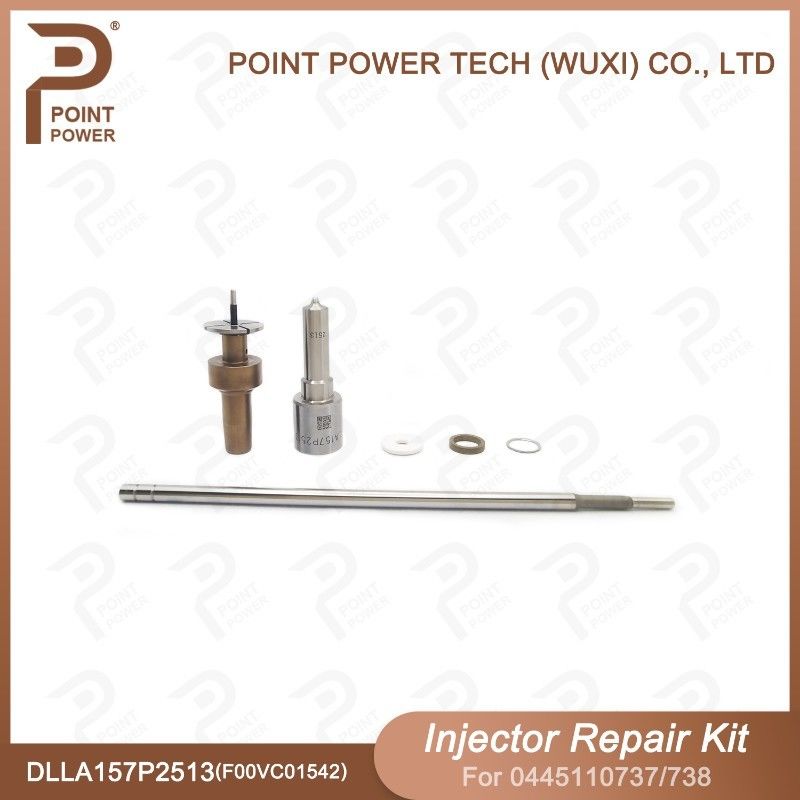 Kit de reparación de inyectores de Bosch para inyectores 0445110737/738 con boquilla DLLA157P2513