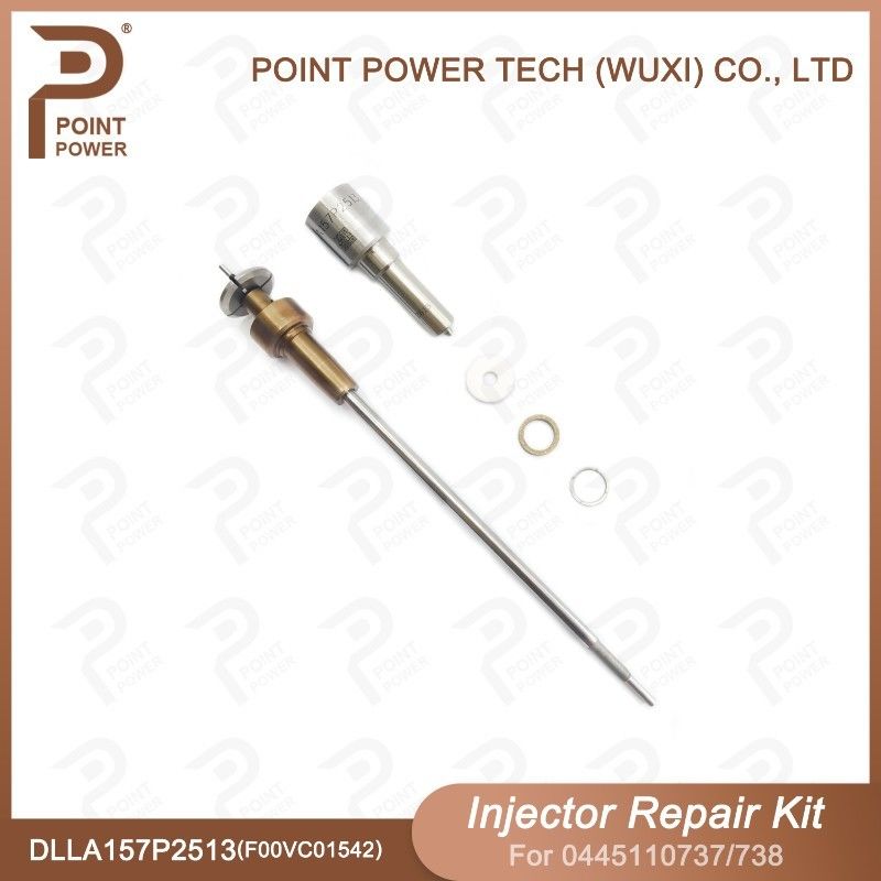 Kit de reparación de inyectores de Bosch para inyectores 0445110737/738 con boquilla DLLA157P2513