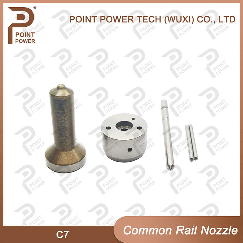 Peso ligero 0,03 kg acero de alta velocidad C7 Common Rail inyector boquilla para mejorar la eficiencia