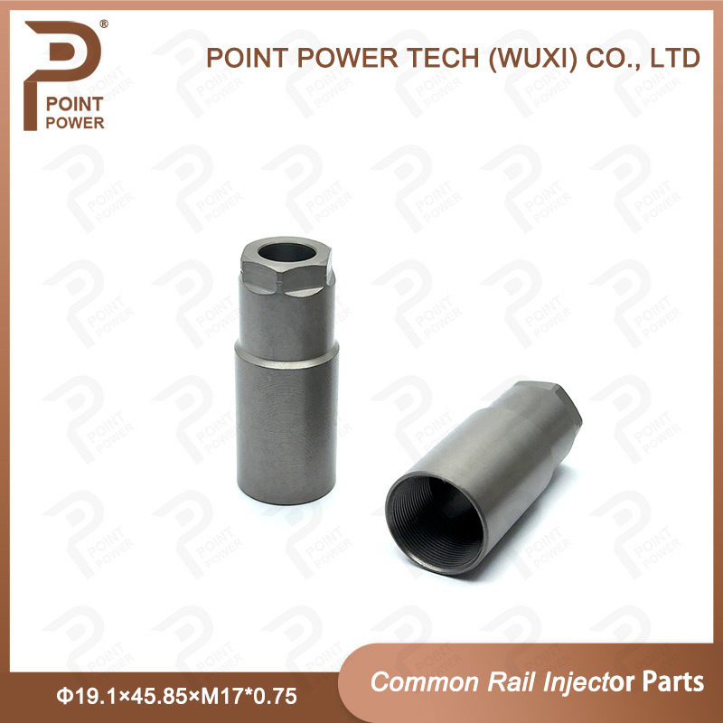 Tuerca de boquilla y tapa de repuesto para inyector de combustible diésel, tamaño Φ19.1×45.85×M17*0.75, para inyector piezoeléctrico 115069