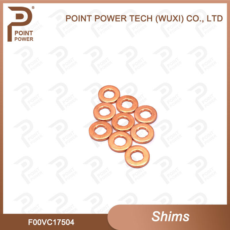 Nuevo F00VC17504 inyector de boquilla Lavadora de cobre F00V C17 504 Tamaño 7.5 * 15 * 2mm Gasket de rociador de diesel para Shim