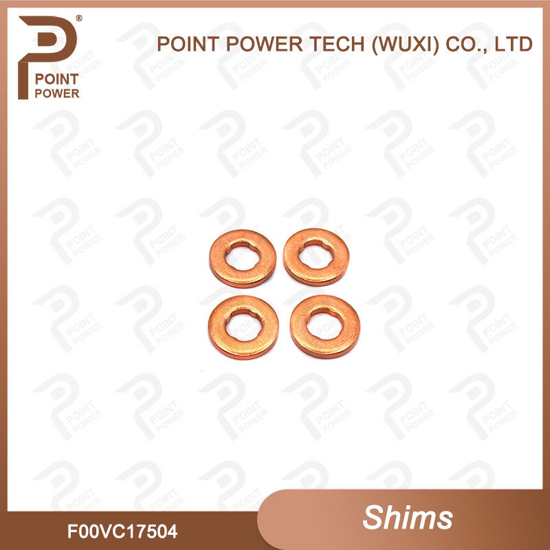 Nuevo F00VC17504 inyector de boquilla Lavadora de cobre F00V C17 504 Tamaño 7.5 * 15 * 2mm Gasket de rociador de diesel para Shim