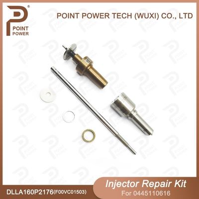 Kit de reparación de inyectores de Bosch 0445110616 con boquilla DLLA160P2176 y válvula F00VC01503
